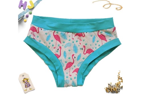 Buy L Briefs Flamingo Feathers now using this page